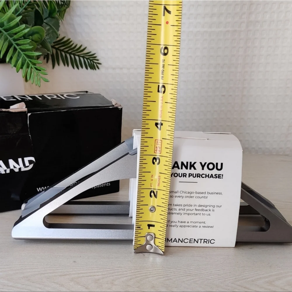 Humancentric Vertical Laptop Stand-Space Gray